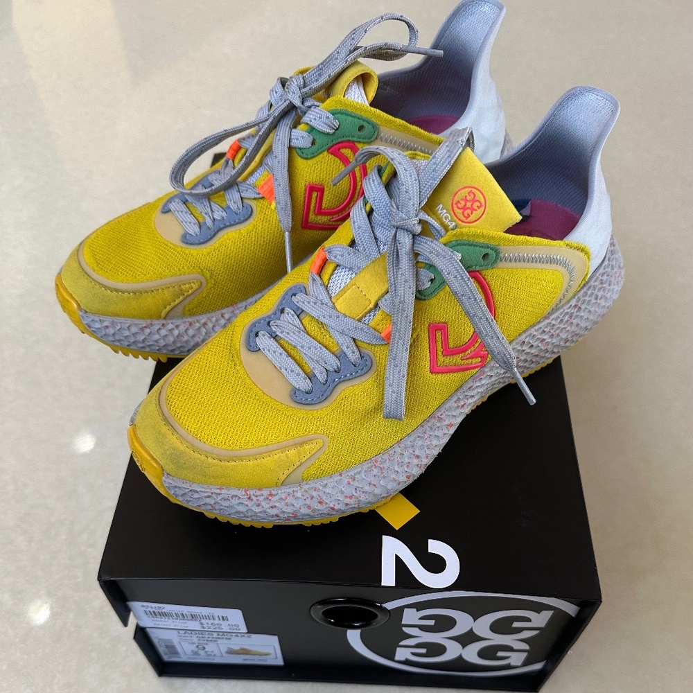 G/FORE MG4X2 Golf Cross Trainer Running Shoe Cyber Yellow Women's 9